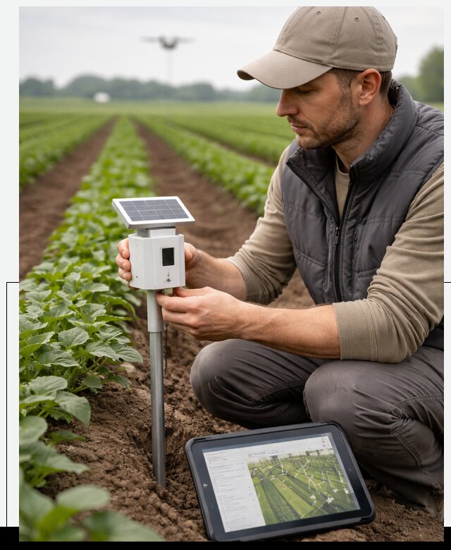 IoT мониторинг сельскохозяйственных полей и контроля в Медногорске